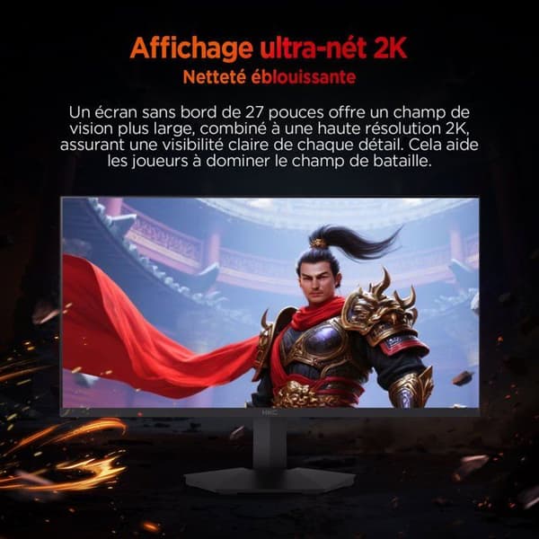 PC-spelskärm - HKC - 27 - QHD - 200Hz - IPS-panel - 1ms - G27H2DPro
