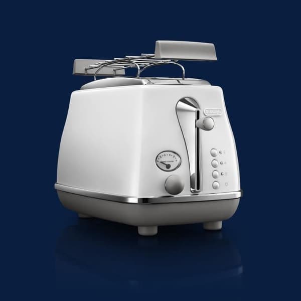Brödrost - DELONGHI - CTOC2103.W - 900 W - 2 platser - Vit