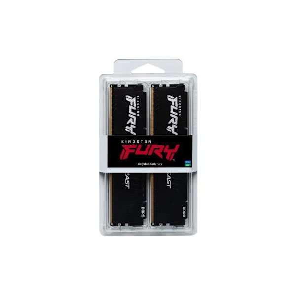 RAM-minne - KINGSTON - FURY Beast - 16 GB (2 x 8 GB) - DDR5 - 6000 Mhz CL36 - (KF560C36BBEK2-16)