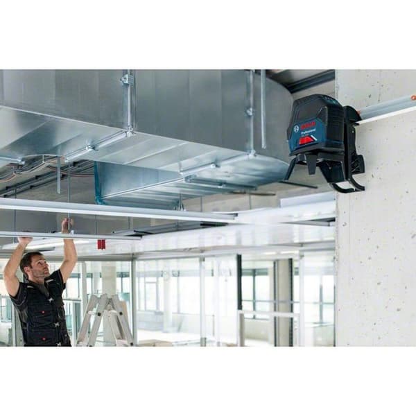 Lasernivå - BOSCH PROFESSIONAL - GCL 2-50 - 2 linjer - Räckvidd 50 m - IP54-skyddad
