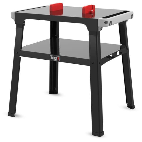 Stöd för Lumin/Lumin Compact - Weber - Förvaringshylla - Två integrerade krokar - Svart