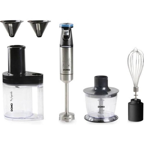 My Vegetable Mixer Set - DOMO - DO9254M - 800 W - Variabel hastighet - 4 tillbehör - Rostfritt stål