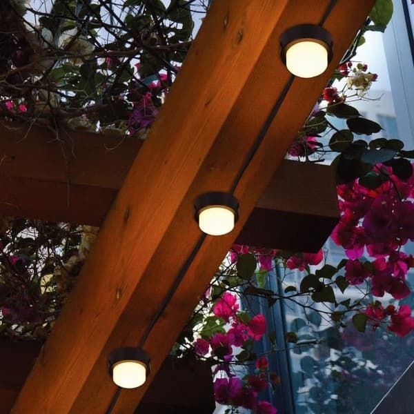 10 mini-solljusfläckar att sätta in - LUMISKY - SOLIRAY - 12 m - Varmvit LED - Banmarkering
