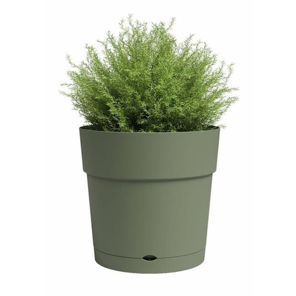 Kruka - ARTEVASI - CAPRI - Stor - Vattenreserv - Askgrön - L49,5 x D49,5 x H47,2 cm