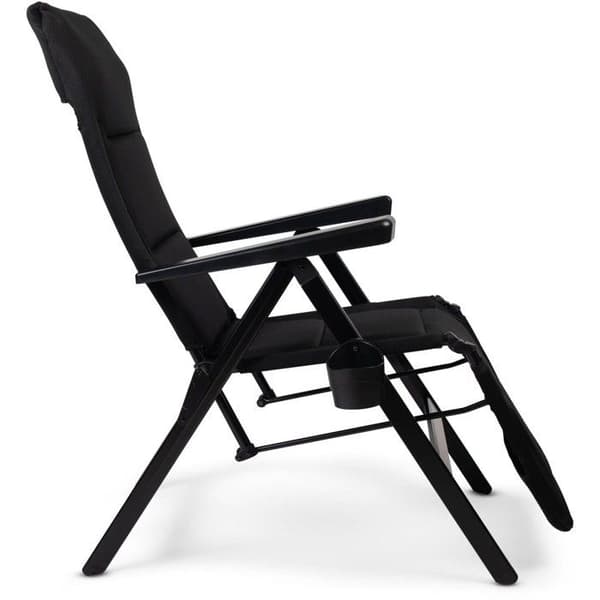 Chaiselong - DOMETIC - Gardina Lounger - Sort - Hvilestol - Aluminium - Polyester SoftMesh