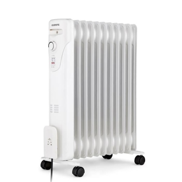 Elektrisk radiatoroljebad 2500W Oceanic - 3 Powers - 11 Elements - White - Mobile