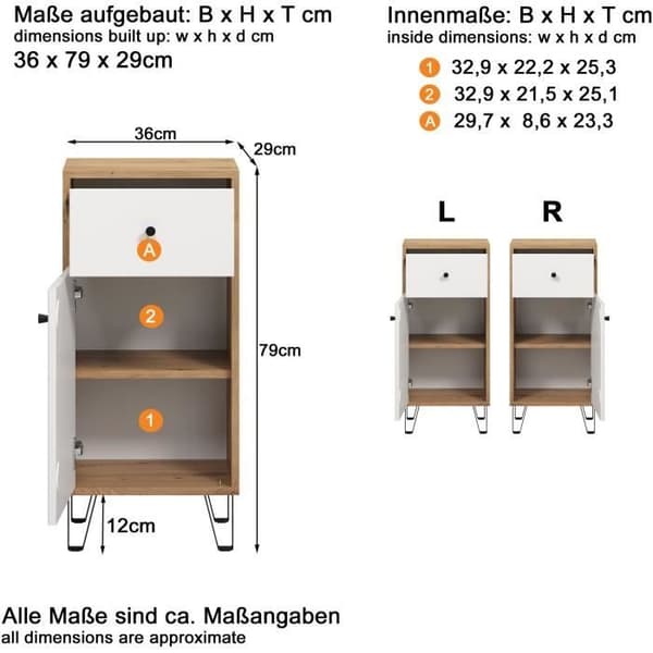Badrumsmöbler - Touch - Skåp - Mattvit - Ekdekor - Modern