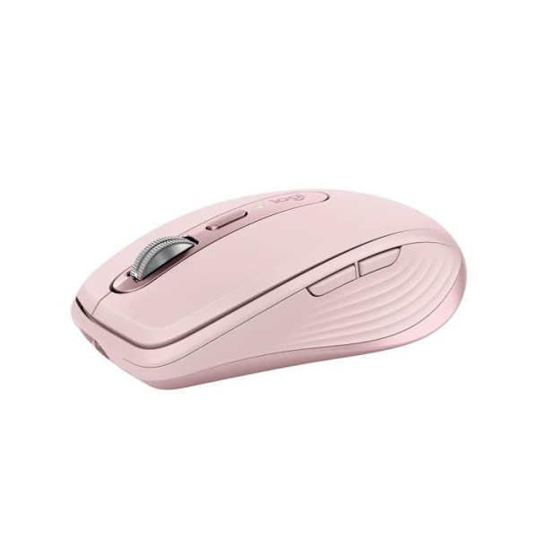 Trådlös mus - LOGITECH - MX Anywhere 3S - Bluetooth - Tysta klick - 6 knappar - Rosa Rosa