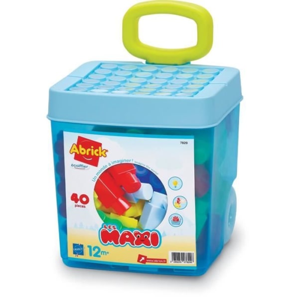 Ecoiffier Rolly Bricks - 40 stycken - Les Maxi Collection - 18 månader - Origin Frankrike Garanti