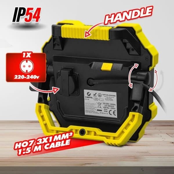 LED-projektor - I-Watts - I-SPC40-4300SMD - 40 W - 4300 lumen