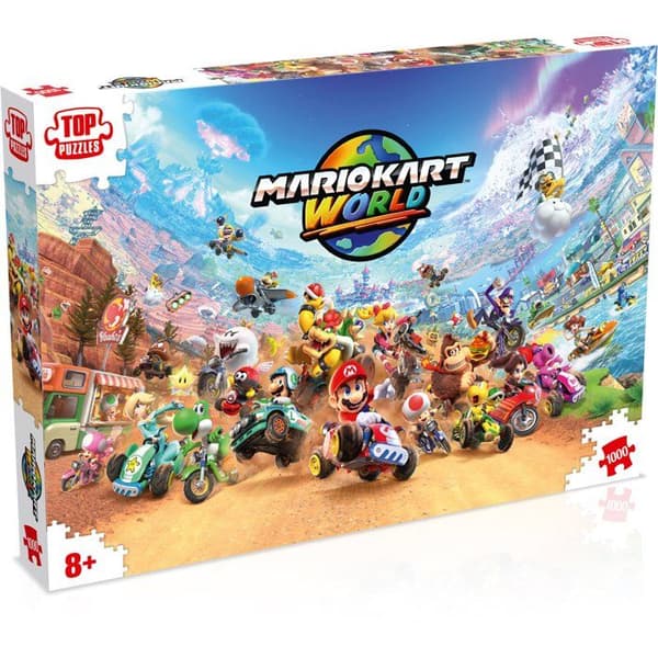 Pussel - VINNANDE TRÄK - Mario Kart World - 1000 bitar - Från 8 år