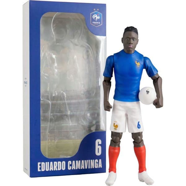 Ledad figur - Frankrikes landslag - MEGABLEU - Camavinga nummer 6 - 20 cm