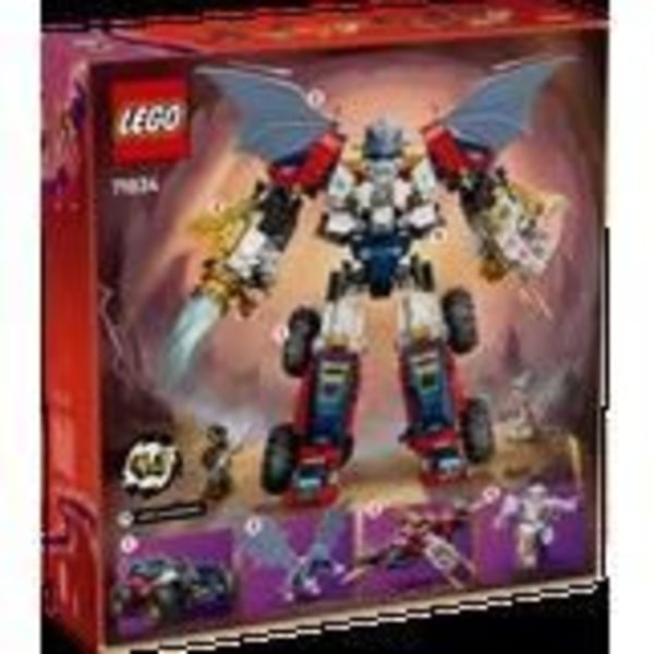 LEGO NINJAGO 71834 Zanes Ultra Combo Robot - 4-i-1 byggset för åldrar 9