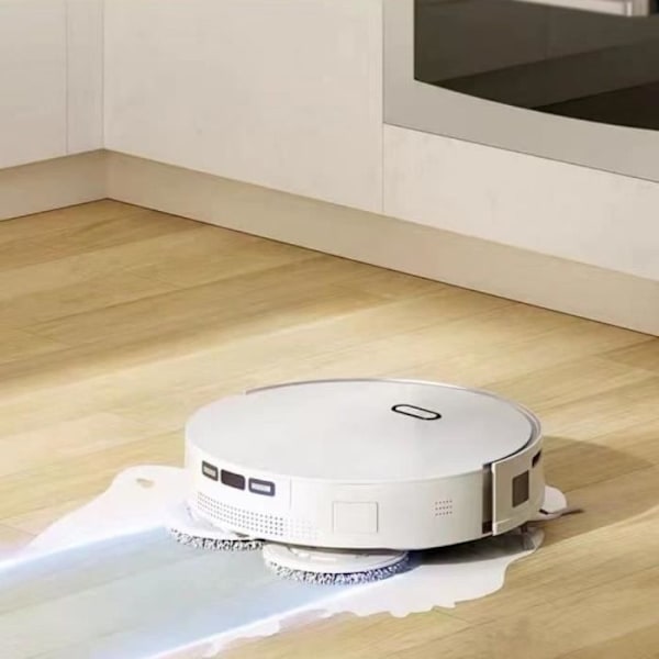 Ansluten robotdammsugare med tömningsbas - EZICLEAN Allt-i-ett Z15 Pro - 10 000 Pa - 1,5 L - Vit