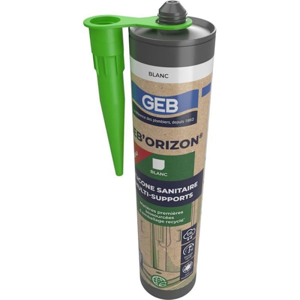 Multistödjande sanitärsilikon - GEB'ORIZON - GEB - Vit - 310 ml