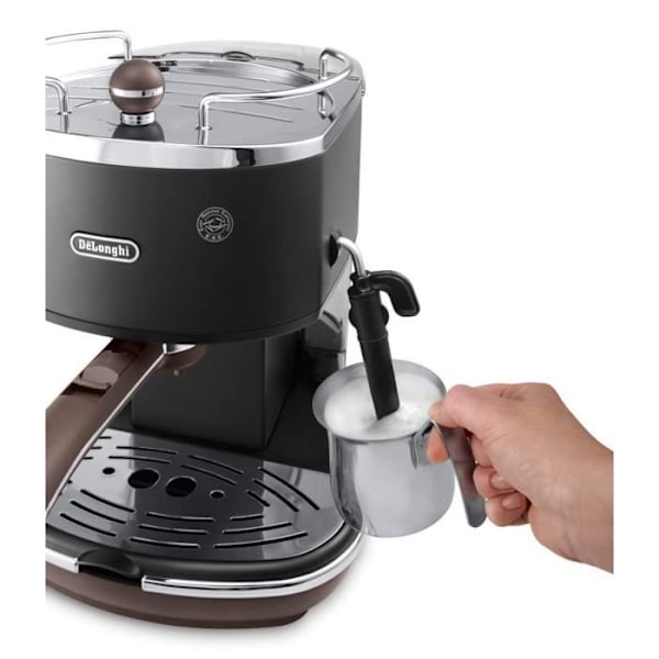 DELONGHI ECOV 310.BK Classic Icona Vintage Espressomaskin - Svartbrun