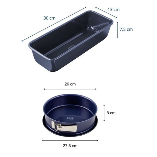 Tårtform och springform - DR oeTKER - Baksida Liebe - Emalj - 30 och 26 cm