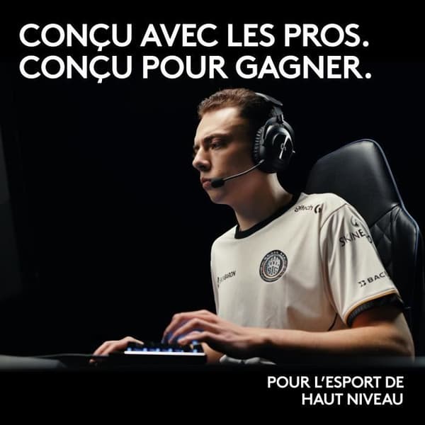 Gamingheadset - Trådlöst - Logitech G - Lightspeed - Rosa