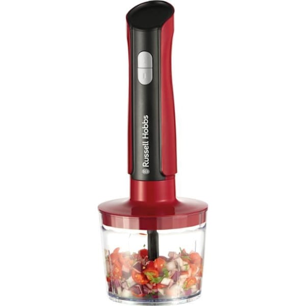 Stavmixer - RUSSEL HOBBS - Desire Red - 500 W - 2 hastigheter + Pulse - Röd