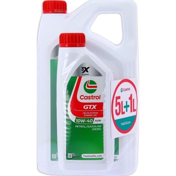 Motorolja - CASTROL GTX - 10W-40 A3/B4 - 5L+1L - 057026