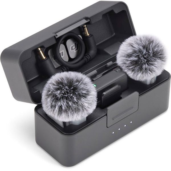 Trådlös mikrofon - DJI - Mic Mini 2 - 2 TX - 1 RX - Laddningsfodral