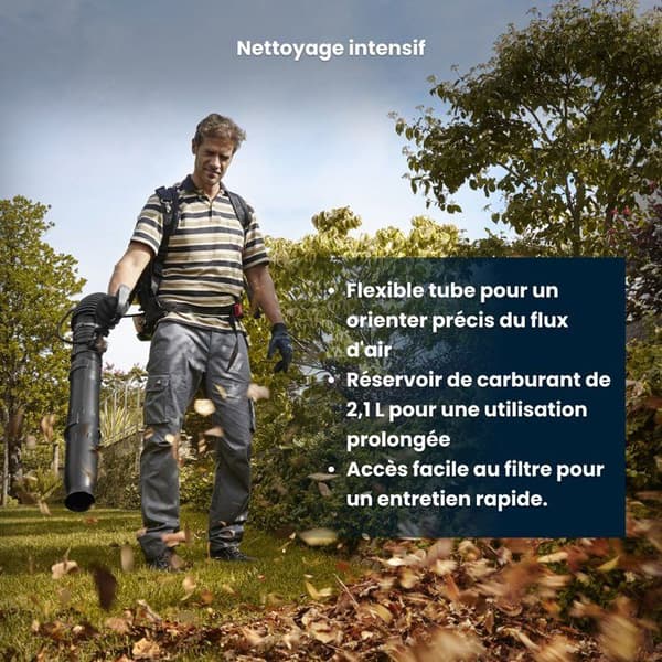 Ryggblås - STIGA - BL 980 R - 75,6 cc (3,1 kW) - Luftflöde 25 m³/min
