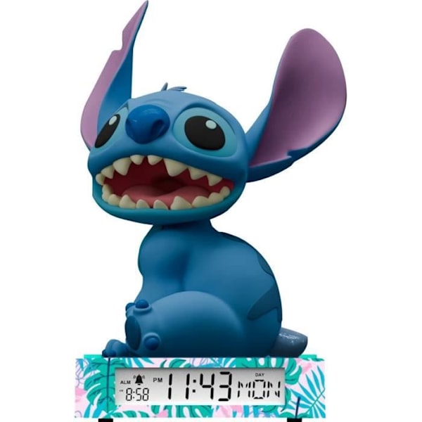 3D Stitch-figur väckarklocka - BARNLICENSERING - LAS3055
