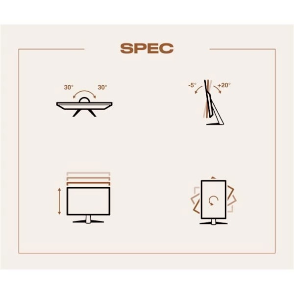 Spelskärm - JAPANNEXT - 27 WQHD - 165Hz - DP 1.4 - HDMI 2.0 - Ergonomiskt stativ