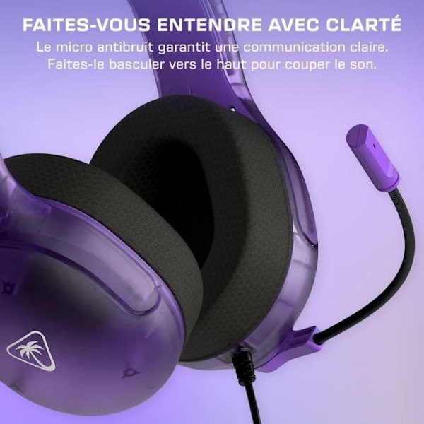 Trådbundet spelheadset - TURTLE BEACH - Nintendo Switch - Airlite Fit - Phantom Purple