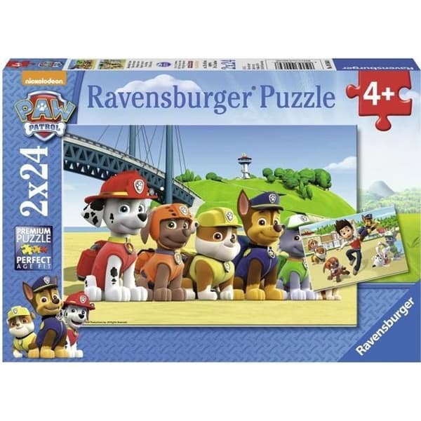 PAT'PATROUILLE Puzzle Heroic Dogs 2x24 st