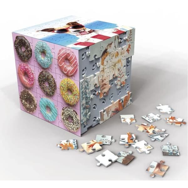 3D-pussel - EDUCA - Kub Estetisk - 216 bitar - 6 pussel med 36 bitar - Utmaning 8 år + (20125)