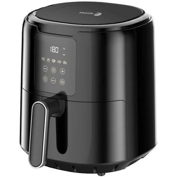 Oljefri fritös - FAGOR - Airfryer FG4210 - 4,2 L - 1300 W - Pekskärm - 5 förinställningar för tillagning - Timer - Svart
