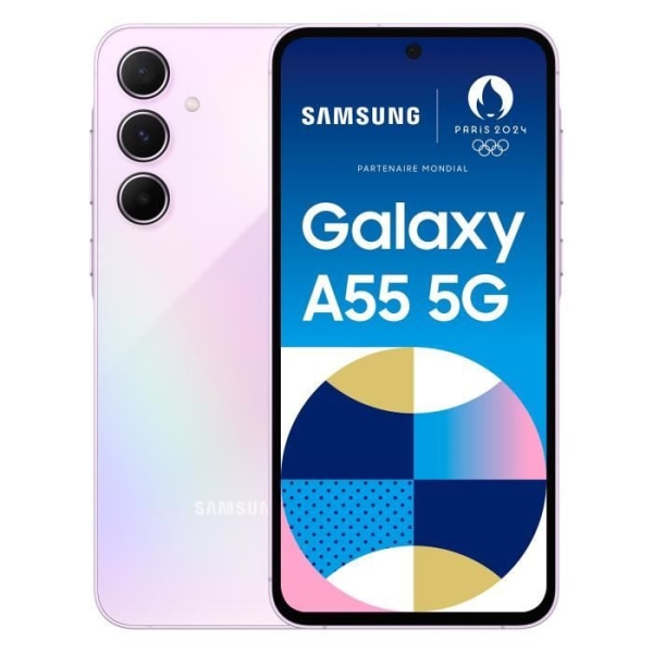 SAMSUNG Galaxy A55 5G Smartphone 128GB lila