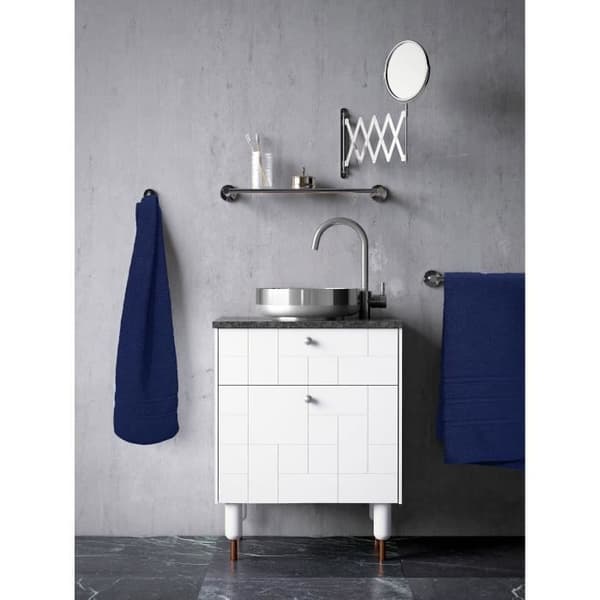 Set med 2 handdukar - LOVELY HOME - 2 duschlakan 70 x 140 cm - Marinblå