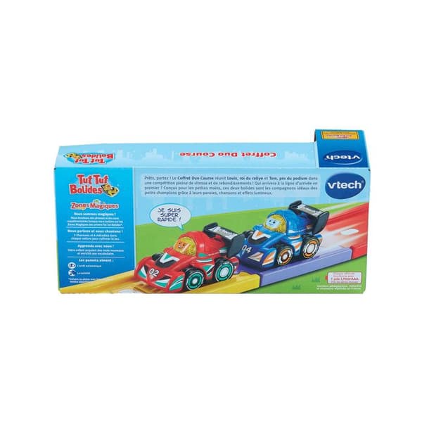 VTECH - TUT TUT BOLIDES - DUO RACING SET (LOUIS + TOM) - Flerfärgad