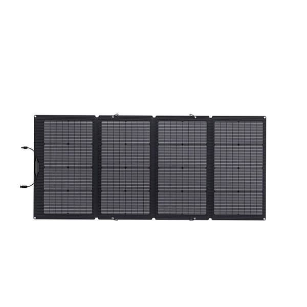 EcoFlow 220W dubbelsidig solpanel i vikbart format med MC4, 12V för portable power stations svart one size