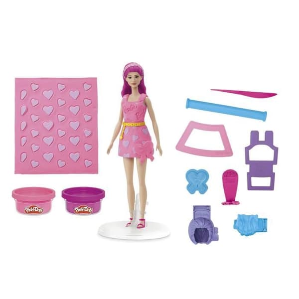 Play-Doh Barbie Hjärtan och Hår, Modellera Set