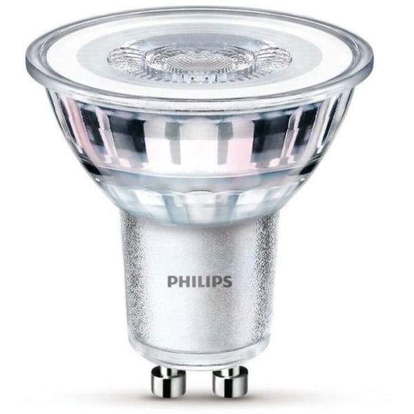 PHILIPS LED Spot GU10-lampa - 50W Varmvit - Kompatibel med dimmer - Glas