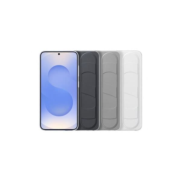Skal - Samsung - Galaxy S25 - Vit - Stativfunktion - Integrerad rem