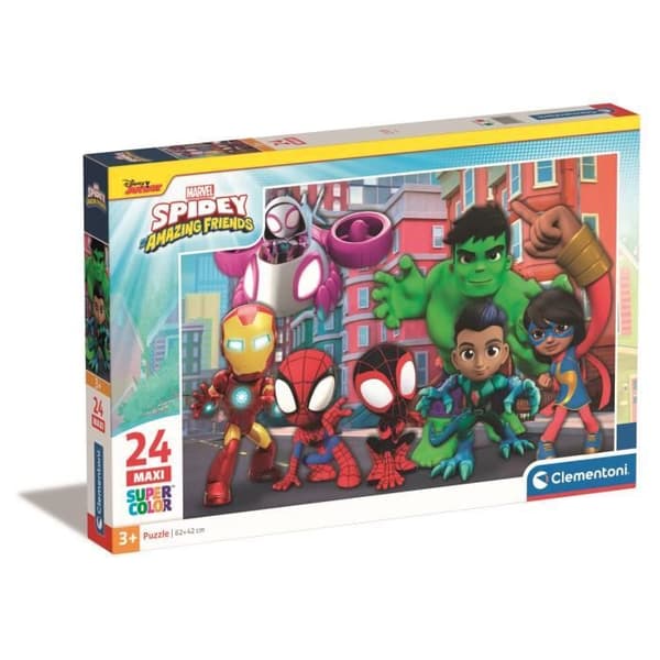 CLEMENTONI - 24 bitar Maxi - Spidey och hans fantastiska vänner