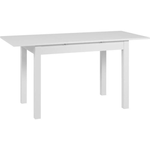 Mora utbyggbar tabell - 1 40 cm förlängning ingår - 110/150 x 75 x 70 cm - vit färg