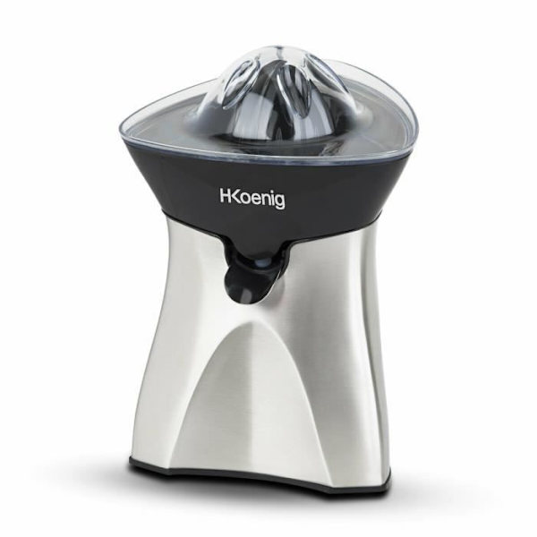 Elektrisk citruspress - H.KoeNIG AGR60 - 2 utbytbara koner - Non-Drip pip - Rostfritt stål