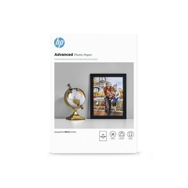 HP Q5456A fotopapper - 25 A4-ark - Förpackning med 1 - glans