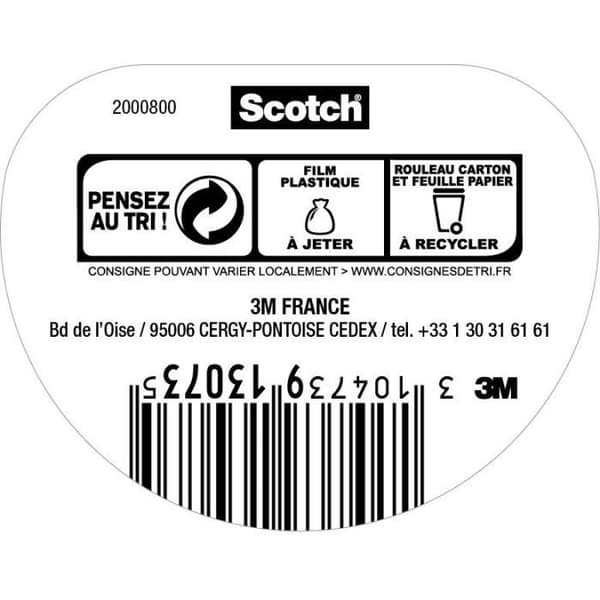 3M SCOTCH Halkfri tejp - 5 mx 25 mm - Transparent