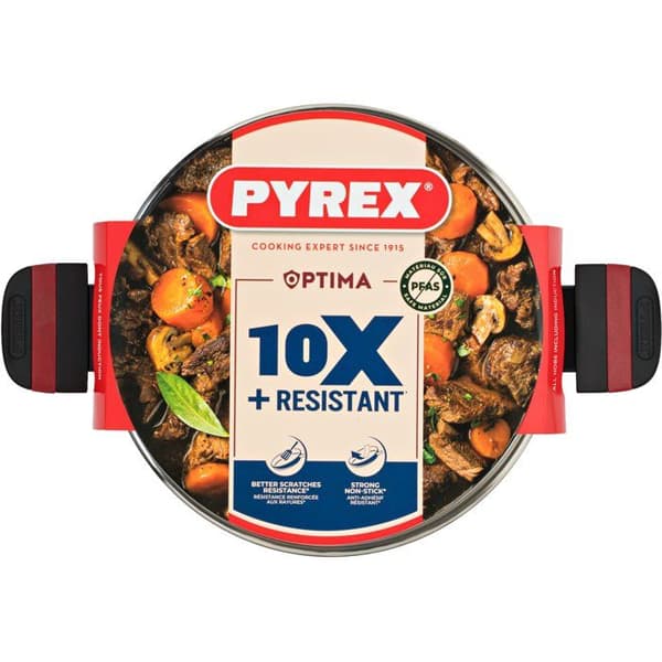 Gryderet - PYREX - Optima - 24 cm - Sort