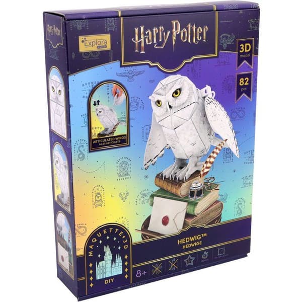 3D-pussel - Hedwig - EXPLORA - 540314 - Harry Potter-licens - 82 bitar - Från 8 år