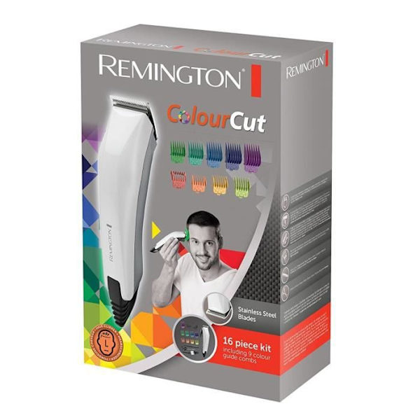 Hårtrimmer Color Cut Mäns hår - REMINGTON - HC5035 - Självslipande blad i rostfritt stål - 11 kammar