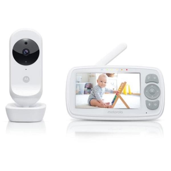 Baby Lyssna VM 34 Videoskärm 4.3 Zoom - Temperatur - Walkie Talkie - Holder - Motorola
