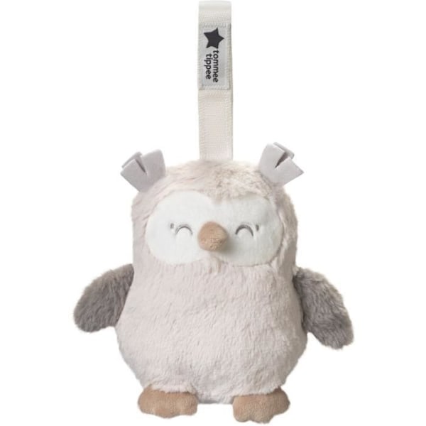 Mini plyschleksak - TOMMEE TIPPEE - Ollie The Owl - Resesömnhjälpmedel - 6 ljud - USB uppladdningsbar - Maskintvättbar