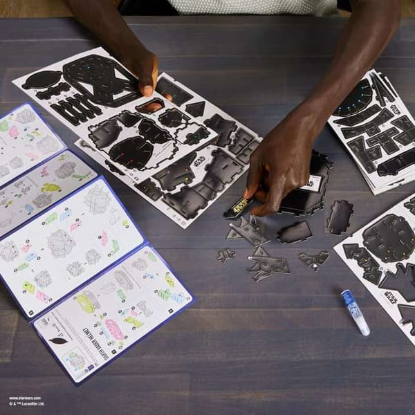 Spin Master Puzzle 4D Bygg Star Wars Star Wars Darth Vader Hjälm 3D-modell statyett att montera
